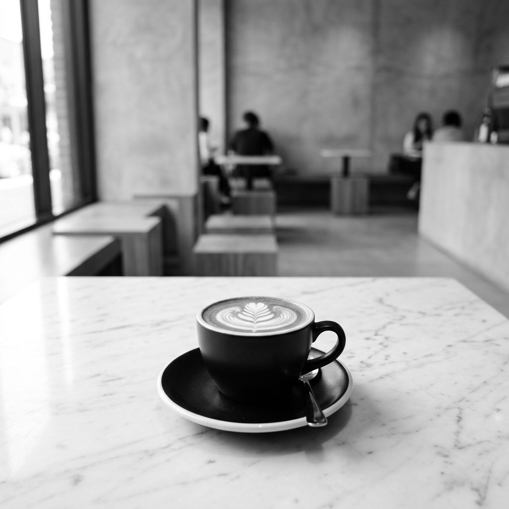 LAMO Espresso Cup on White Table