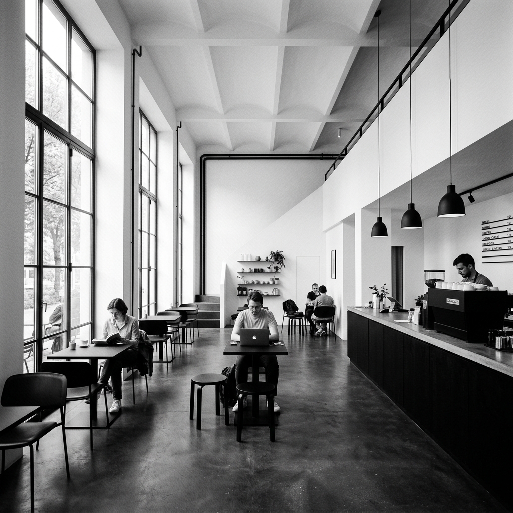 LAMO Minimal Cafe Interior Design